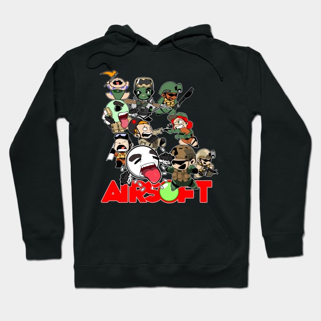 Airsoft Battle Royale Hoodie by Spikeani